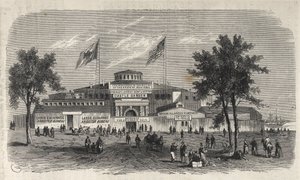 Castle Garden Immigration Centre Depot - Castle Garden emigrant depot - New York State - Emigration Commission Establishment - Engraving in 