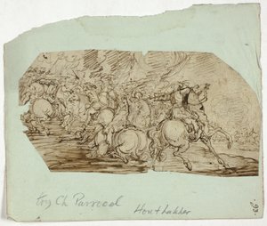 Cavalry Battle Scene