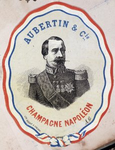 Champagne Napoleon - Aubertin & Cie. (portrait of Napoleon III) by Unknown artist