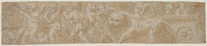 Chariot Drawn by Lions with Amorini (recto) by Unknown artist