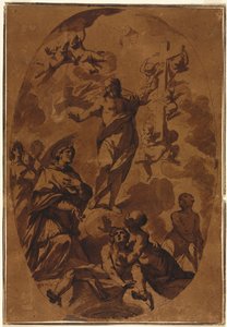 Christ Triumphant Appearing to an Interceding Saint by Unknown artist