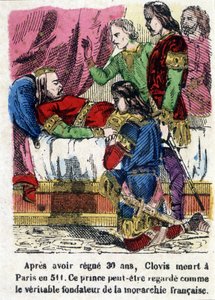 Clovis on His Deathbed in 511 by Unknown artist