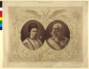Commemorative Paper of the 40 Years of Age Wedding Ceremony Her Majesty 24. April 1854 by Unknown artist