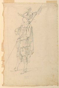 Costume Design: A Halberdier for a Ballet by Unknown artist