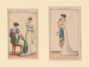 Costume Parisien Fashion Plates from Journal des Dames et Des Modes and Costume Parisien by Unknown artist