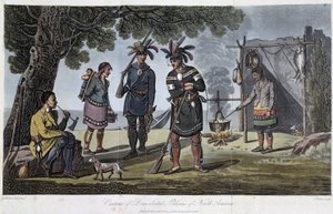 Costumes of Domiciliated Indians of North America, by Heriot, George (1766-1844) by Unknown artist