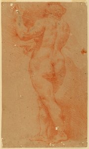 Counterproof Study of a Nude Woman by Unknown artist