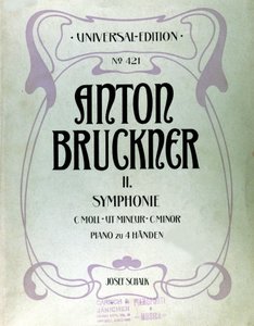 Cover of the Score for the Second C Minor Symphony by Anton Bruckner