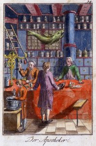 The Apothecary (Pharmacist) in His Workshop. From 