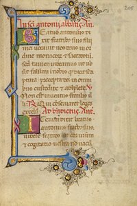 Decorated Initial B; Decorated Initial I