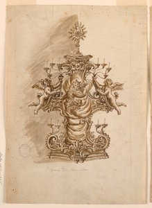 Design for a Monstrance by Unknown artist