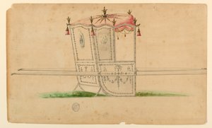 Design for a Sedan Chair by Unknown artist