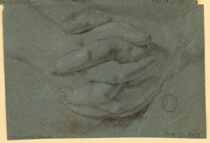 Drawing: A Study for Folded Hands by Unknown artist