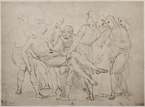 Drawing by Raphael Sanzio in the British Museum by Unknown artist