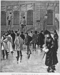 During the election period, in Paris; poster stickers during the election of 27 January 1889, culminating in the bakery campaign - Musee Carnavalet. by Unknown artist