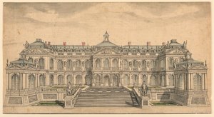 Elevation of a Garden Facade for a Small French Palace by Unknown artist