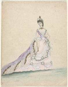 Fashion Study (designed for Worth) by Unknown artist