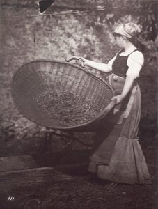 Female Peasant with Winnowing Basket by Unknown artist