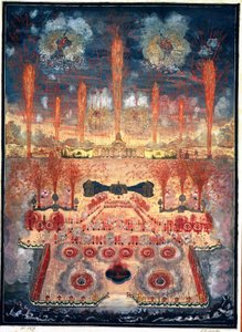Fireworks and Illuminations on June 16, 1744, in Moscow