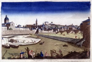 Florence and the river Arno in the 18th century by Unknown artist