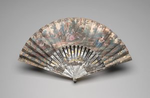 Folding Fan with a Pastoral Scene