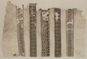 Fragment Composed of Parts of Three Tiraz-Style Textiles by Unknown artist