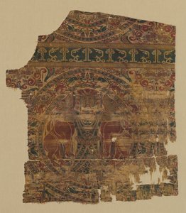 Fragment with Lion Strangler from a Dalmatic of Saint Bernard Calvo by Unknown artist