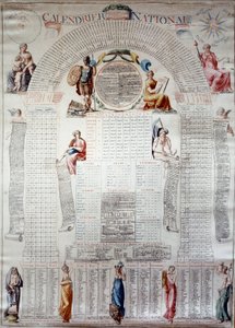 French Revolution: National Calendar Calculated for Thirty Years from 31/12/1792 by Unknown artist