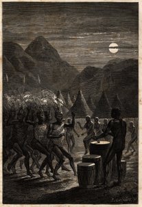 Funerary ceremony among the Lakutas by Unknown artist