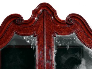 Furniture: Trumeau in Rosewood. Detail of the Upper Part. 1735 approx. Private Collection by Unknown artist