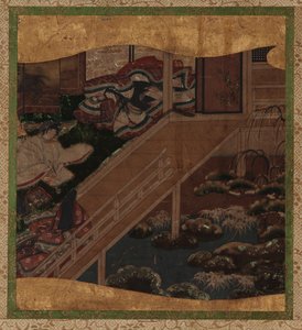 Garden and Interior: An Artist Painting a Lady