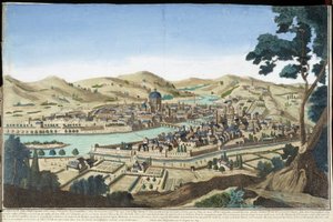 General view of Florence - engraving