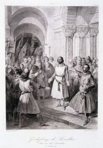 Godefroi of Bouillon elected King of Jerusalem on July 23 by Unknown artist