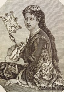 Greece (19th century). Society. Young Greek. 1879. Engraving