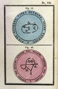 Grimoire of Pope Honorius used to summon demons. Edition of 1760 by Unknown artist
