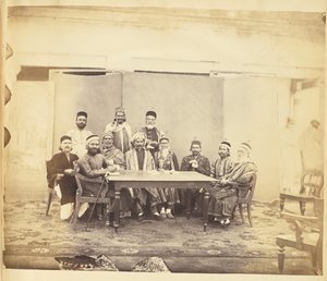 Group Portrait of Men, India