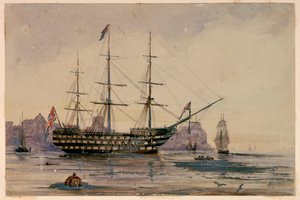 HMS Victory Portsmouth Harbour, 24 October 1858