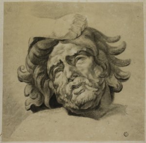 Hand of Centaur Grasping Head of Lapith (after One of Metopes from Parthenon, British Museum) by Unknown artist