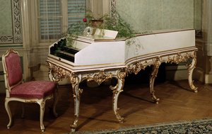 Harpsichord of Wolfgang Amadeus Mozart by Unknown artist