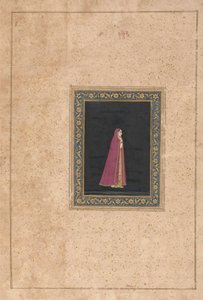 Indian Woman in Red and Gold Dress by Unknown artist