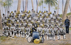 Infantry band in the Republic of Ecuador at the end of the 19th century