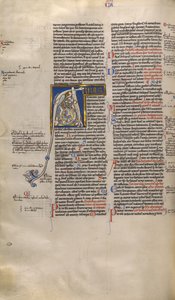 Inhabited Initial A by Unknown artist