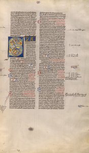 Inhabited Initial S by Unknown artist