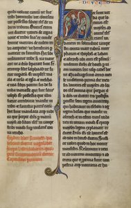 Initial H: Moses Speaking to the Israelites by Unknown artist