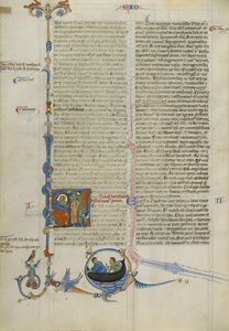 Initial H: Moses Speaking to the Israelites by Unknown artist