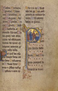 Initial P: A Priest and Two Deacons before an Altar by Unknown artist