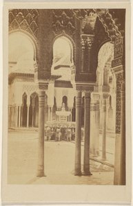 Interior View of Columns, The Alhambra by Unknown artist