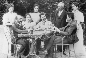 Johann Strauss in the Circles of Companions in Ischl by Unknown artist