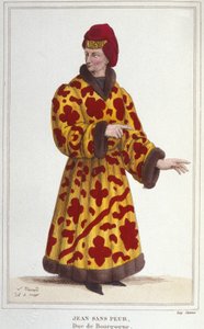 John without Fear (1371-1419), Duke of Burgundy (engraving of 1830)