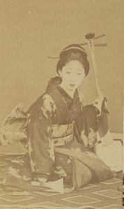 Kneeling Japanese Woman